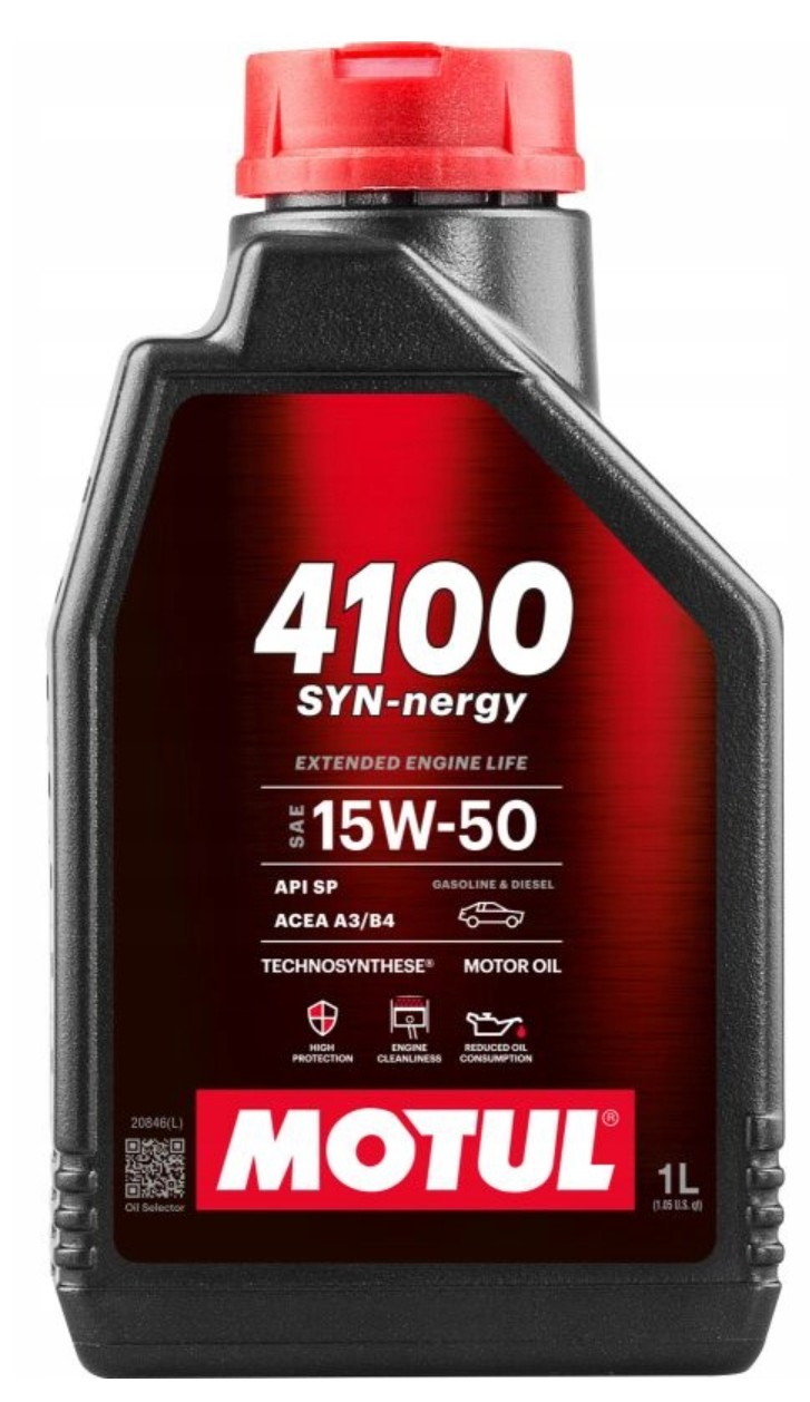 MOTUL 4100 SYNERGIE + /10W/40 - 1L Olej Silnikowy PółSynthetic 10W/40