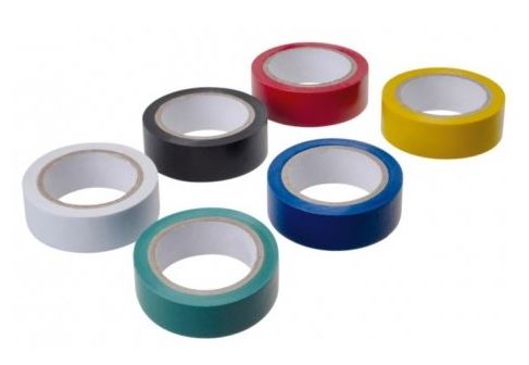 TAŚMA IZOLACYJNA KOLOROWA ZESTAW 6SZT / 5M - 58756 Zestaw Kolorowych Taśm Izolacujnych 0,13mm grubości x 15mm szerokości x 5m długości