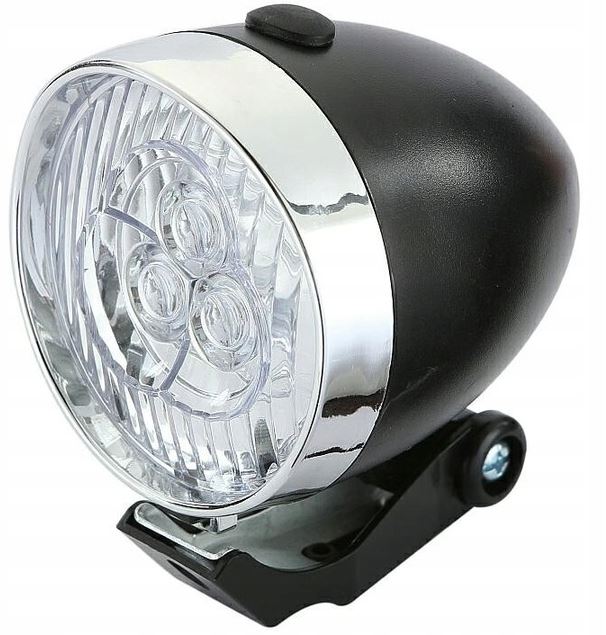 LAMPA ROWEROWA PRZEDNI REFLEKTOR LED 68420 3 LED Bicycle Front Light 
