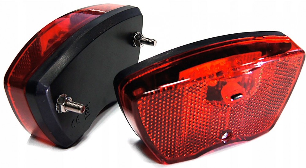 LAMPA ROWEROWA TYLNA NA SZTYCĘ 5 DIOD LED 68436 REAR BICYCLE LAMP WITH SEATPOST 5 LEDs