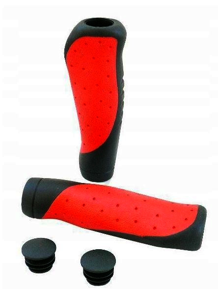 CHWYTY ROWEROWE ANTYPOŚLIZG GUMOWE NA KIEROWNICĘ  68440 BICYCLE GRIPS ANTI-SLIP FOR BICYCLE HANDLEBAR 