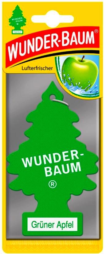 logo ZAPACH SAMOCHODOWY WUNDERBAUM CHOINKA ZIELONE JABŁKO