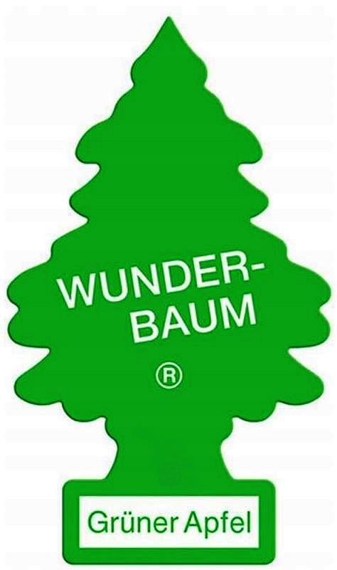 ZAPACH SAMOCHODOWY WUNDERBAUM CHOINKA ZIELONE JABŁKO CAR FRAGRANCE WUNDERBAUM CHRISTMAS TREE GREEN APPLE