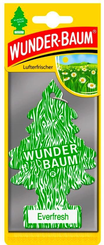 logo ZAPACH SAMOCHODOWY WUNDERBAUM CHOINKA ZAWSZE ŚWIEŻY