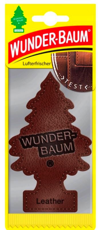 logo ZAPACH SAMOCHODOWY WUNDERBAUM CHOINKA SKÓRY