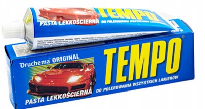 logo PASTA LEKKOŚCIERNA POLERSKA TEMPO NIEBIESKA 120g E0241