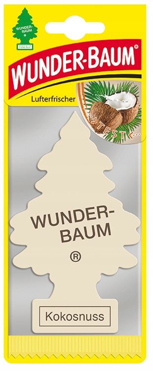 logo ZAPACH SAMOCHODOWY WUNDERBAUM CHOINKA KOKOS
