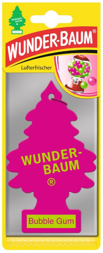 logo ZAPACH SAMOCHODOWY WUNDERBAUM CHOINKA BUBBLE GUM