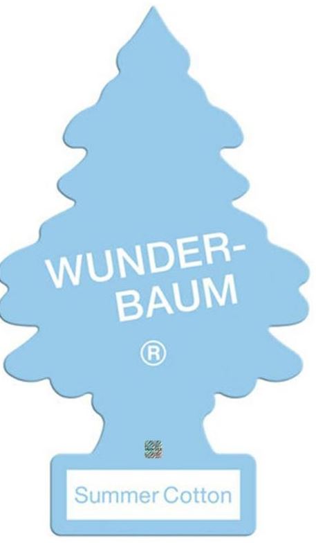 ZAPACH SAMOCHODOWY WUNDERBAUM CHOINKA SUMMER COTTION WUNDERBAUM CAR AIR FRESHENER TREE SAMER COOTON SCENT