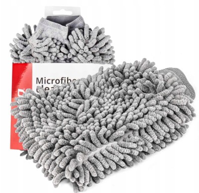 logo RĘKAWICA DO MYCIA SAMOCHCODU Z MIKROFIBRĄ AMIO-01750