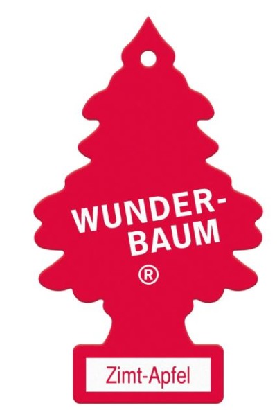 ZAPACH SAMOCHODOWY WUNDERBAUM CHOINKA JABŁKO CYNAMON WUNDERBAUM CAR AIR FRESHENER TREE APPLE CINNAMON SCENT