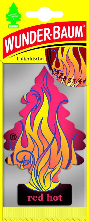 logo ZAPACH SAMOCHODOWY WUNDERBAUM CHOINKA RED HOT