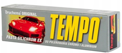 PASTA DO POLEROWANIA POWIERZCHNI CHROM TEMPO SZARA 120g CHROME SURFACE POLISHING PASTE TEMPO GRAY 120g
