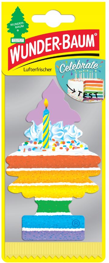 logo ZAPACH SAMOCHODOWY WUNDERBAUM CHOINKA CELEBRATE