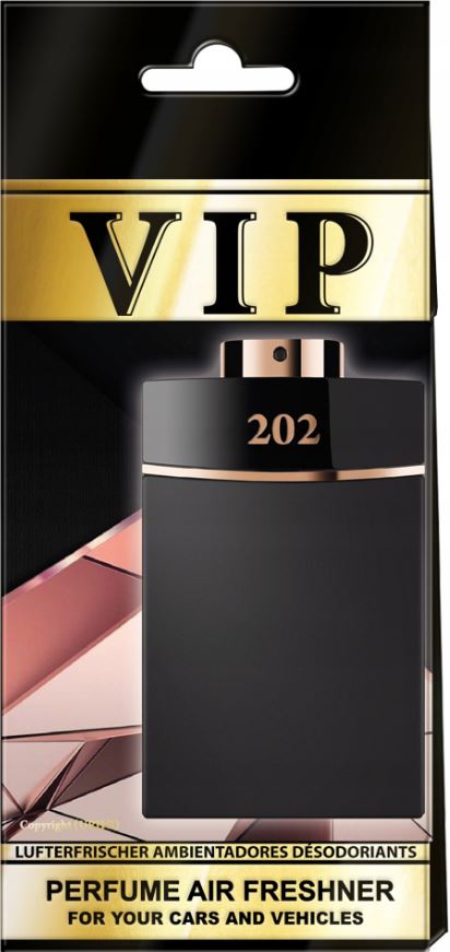ZAPACH DO SAMOCHODU PREMIUM, ODŚWIEŻACZ DO AUTA CARIBI VIP202 Luxury premium car fragrance