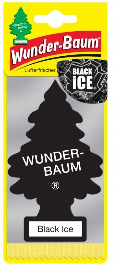 logo ZAPACH SAMOCHODOWY WUNDERBAUM CHOINKA BLACK ICE