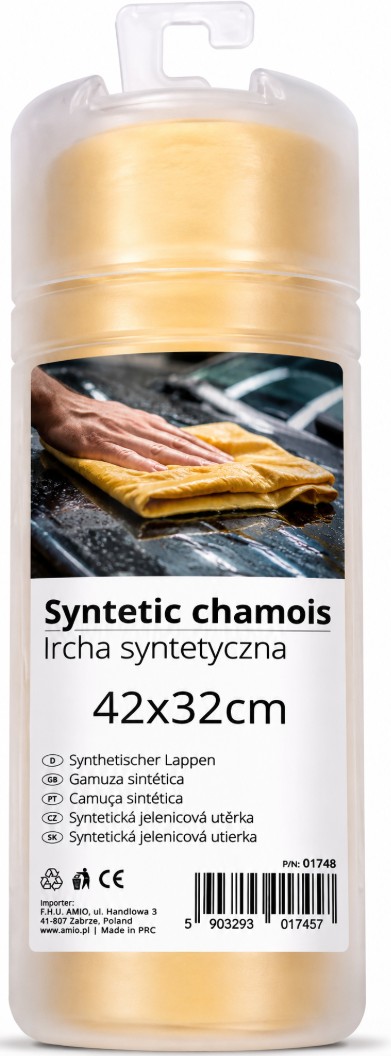 ŚCIERECZKA Z IRYCH SYNTETYCZNEJ I ŚCIERKA IRCHA AMIO-01748 CLOTH MADE OF SYNTHETIC FIBERS AND CHAMOIS CLOTH AMIO-01748
