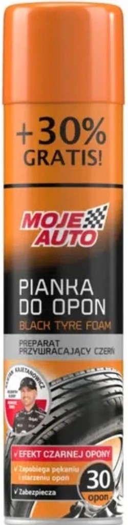 PREPARAT DO KONSERWACJI OPON / CZARNA OPONA "MOJE AUTO" 19-584 Bezkompromisowy efekt mokrej czarnej nowej opony 