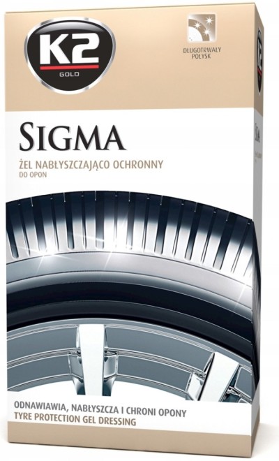 SIGMA K2 ŻEL DO PIELĘGNACJI I NABŁYSZCZANIA OPON G157 SIGMA K2 GEL FOR TIRE CARE AND SHINING G157