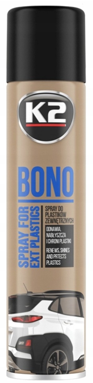 BONO BLACK K2 CZERNIDŁO NABŁYSZCZA OPONY I PLASTIKI K150 BONO BLACK K2 INK FOR RUBBER, TIRES, AND PLASTIC K150