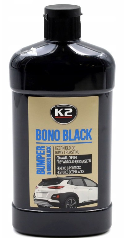 BONO BLACK K2 CZERNIDŁO NABŁYSZCZA OPONY I PLASTIKI K035 BONO BLACK K2 INK FOR RUBBER, TIRES, AND PLASTIC K035