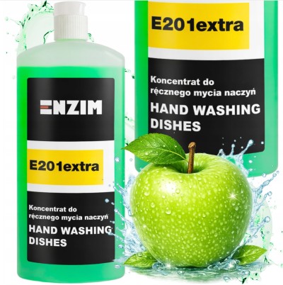 ENZIM E201 EXTRA HAND WASHING DISHES 1 L Rewelacyjny i wydajny Koncentrat do ręcznego mycia naczyń