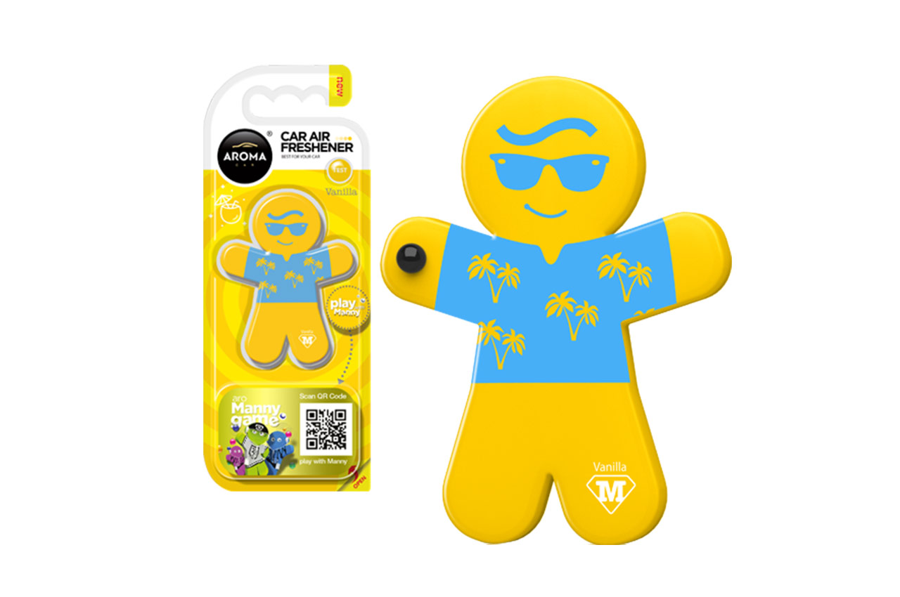 Odświeżacz powietrza AROMA CAR MANNY - Vanilla 