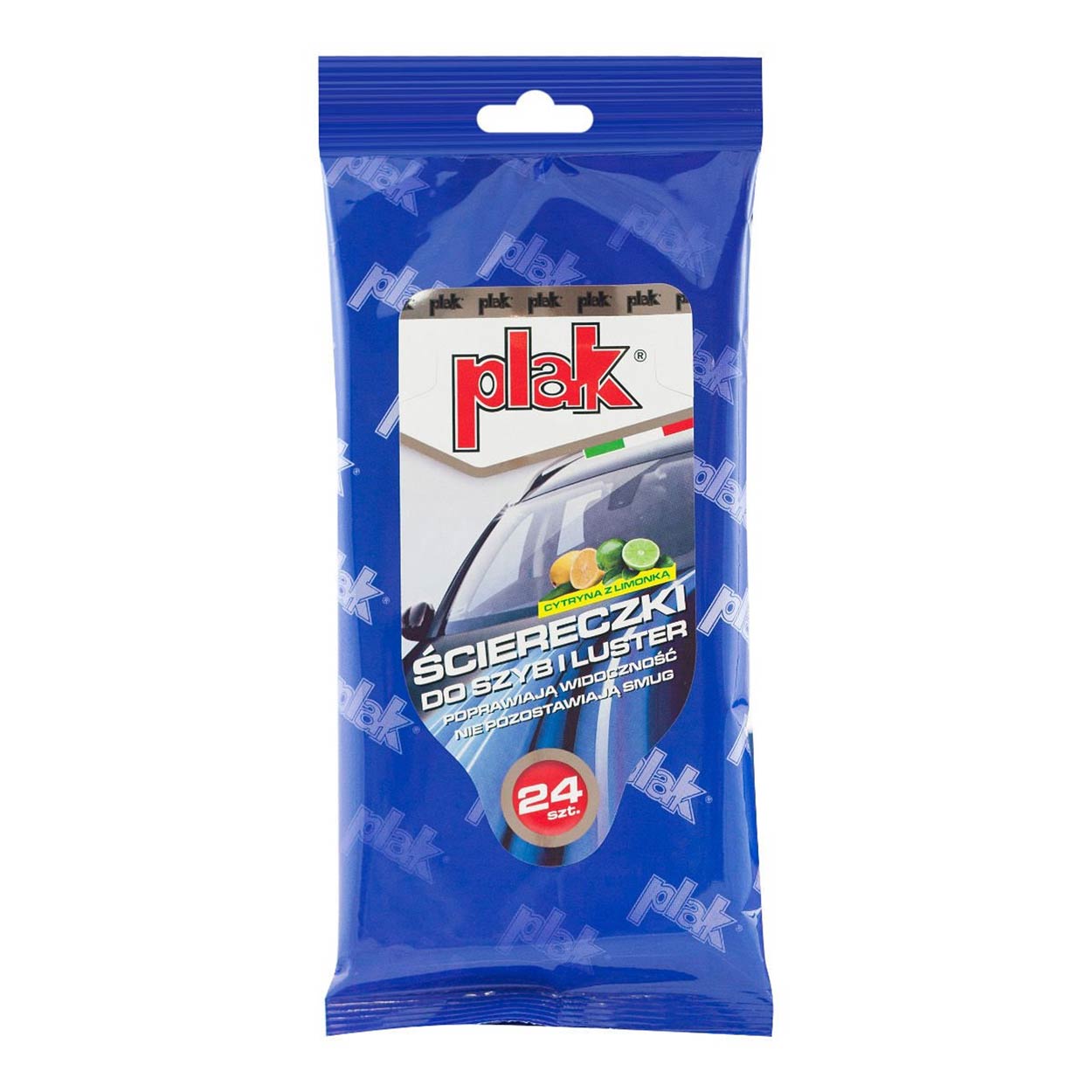 Plak Ściereczki do szyb Cytryna z Limonką 24 szt. LEMON WITH LIME GLASS AND MIRROR CLOTH WIPER