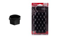 Nasadki na śruby 17 mm czarne 