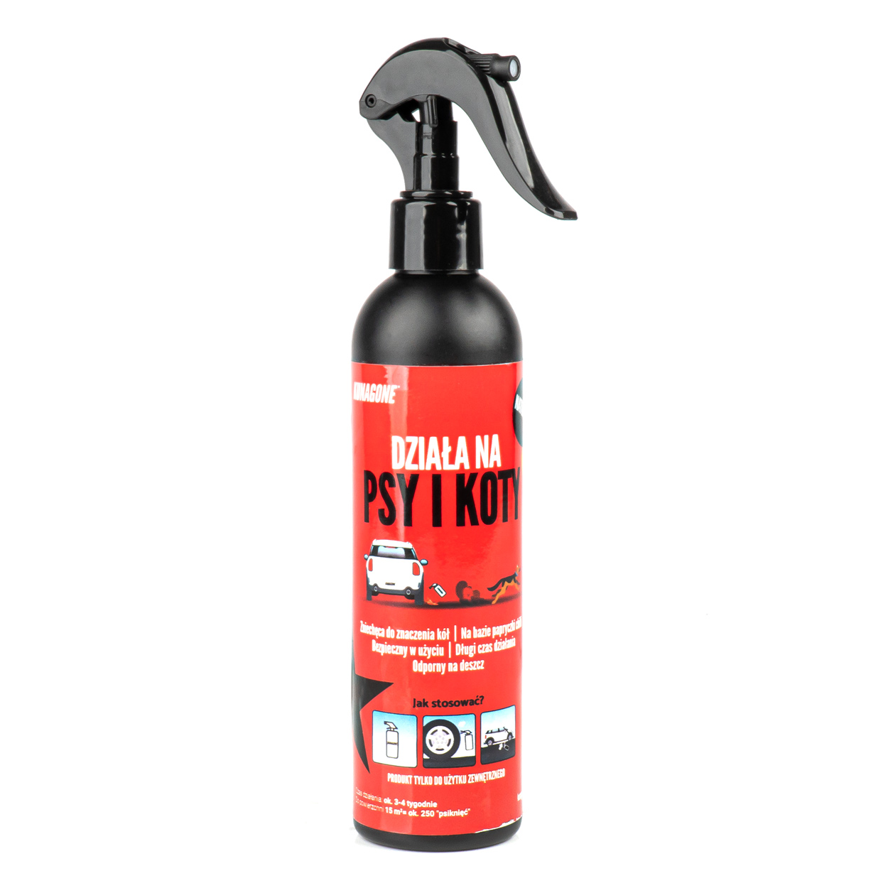 Kunagone na psy i koty 250ml - naturalny odstraszacz zwierząt spray 