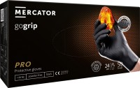 Rękawice nitrylowe czarne Mercator GoGrip Black 50 sztuk rozmiar XL 