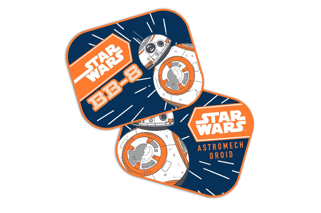 Zasłonki Boczne 2 szt 44*35cm STAR WARS BB8 