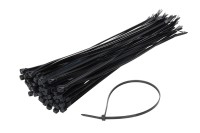 Taśmy kablowe opaski zaciskowe czarne 2,5x100mm - 100 szt. 